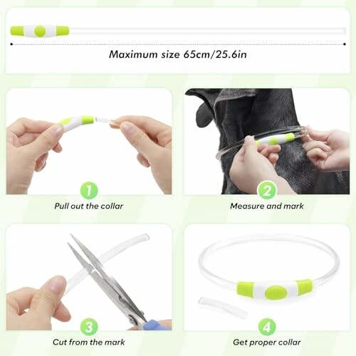Step-by-step guide to adjusting a dog collar.