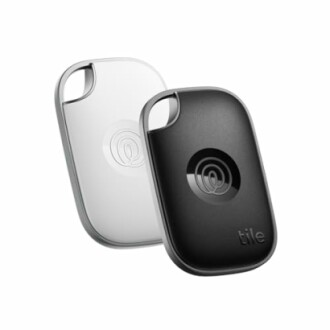 Black and white Tile Bluetooth trackers